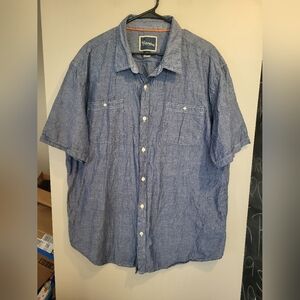 St. John's Bay Blue Casual Button Down Shirt, Size 2XL